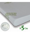 Topper memory BAMBOO on sale with an ecological and washable fabric H5 cm - BAMBOO 5 MADE IN ITALY